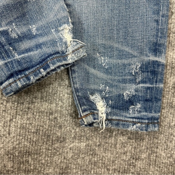 Madewell 9" High Rise Skinny Jeans Sz 26 In Destructed Hem Edition - Picture 14 of 17